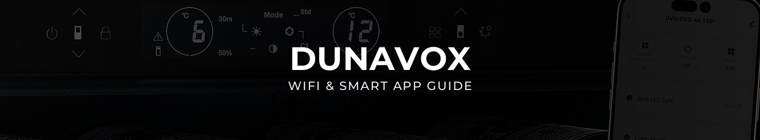 DUNAVOX WiFi wine cooler upravljan z aplikacijo za pametni telefon